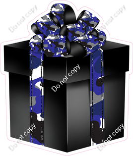 Blue Camo & Black Present - Style 4