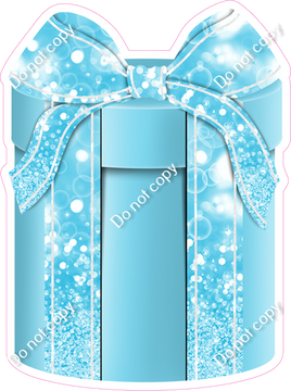 Bokeh - Baby Blue Present - Style 3