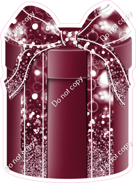 Bokeh - Burgundy Present - Style 3