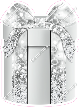 Bokeh - Light Silver Present - Style 3