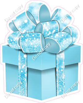 Bokeh - Baby Blue Present - Style 2