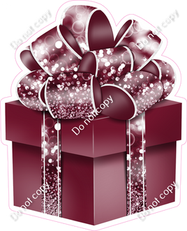 Bokeh - Burgundy Present - Style 2
