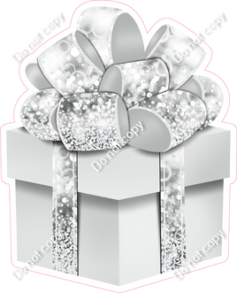 Bokeh - Light Silver Present - Style 2