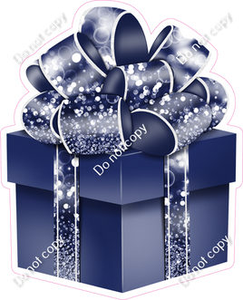 Bokeh - Navy Blue Present - Style 2