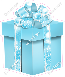 Bokeh - Baby Blue Present - Style 4
