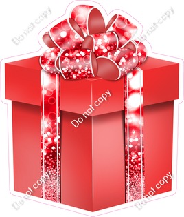 Bokeh - Red Present - Style 4