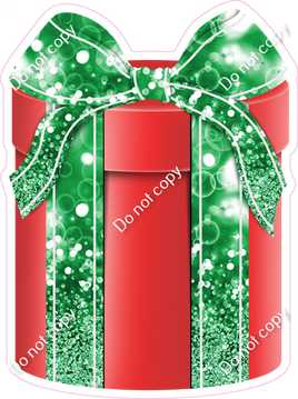 Bokeh - Red & Green Present - Style 3