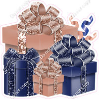Navy Blue & Rose Gold Present Bundle