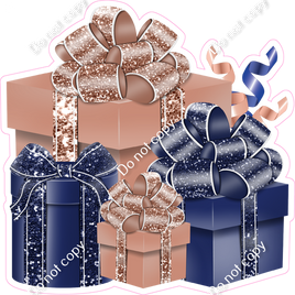 Navy Blue & Rose Gold Present Bundle