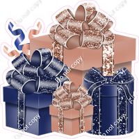 Navy Blue & Rose Gold Present Bundle