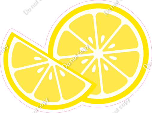 Lemon Slice & Wedge| Sign Swag USA