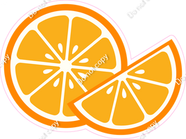 Orange Slice & Wedge