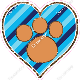 Heart and Brown Paw