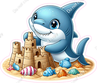 Shark Building a Sand Castle w/ Variants