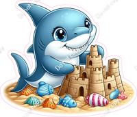 Shark Building a Sand Castle w/ Variants