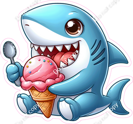 Shark Eating an Ice Cream Cone