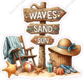 Waves, Sand, Sun Beach Statement