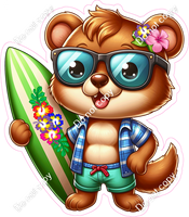 Bear with Surfboard w/ Variants