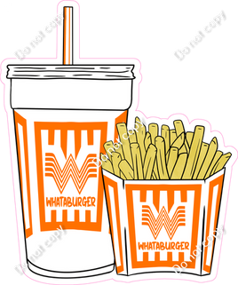 Whataburger Drink & Fries