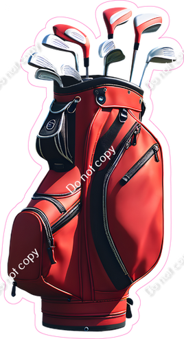 Red Golf Bag with Variants