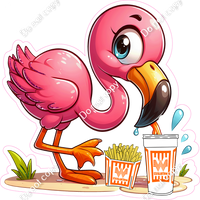 Flamingo Having Wataburger