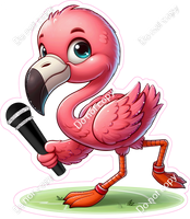 Flamingo with a Mic