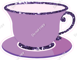 Lavender & Purple Tea Cup