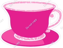 Hot Pink Tea Cup