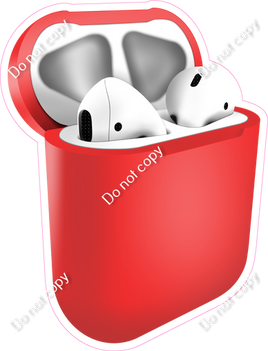 Red - AirPods and Case