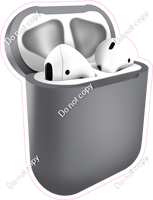 Silver - AirPods and Case