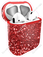 Red Sparkle - AirPods and Case