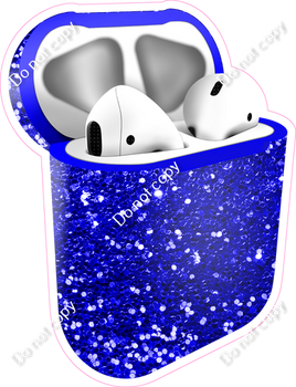 Blue Sparkle - AirPods and Case