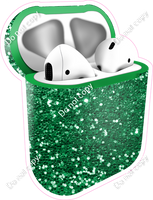 Green Sparkle - AirPods and Case