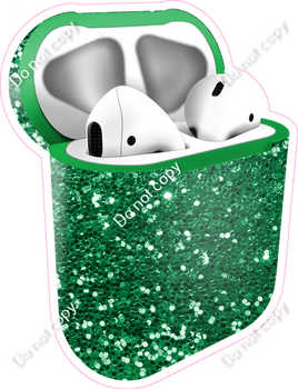 Green Sparkle - AirPods and Case