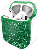 Green Sparkle - AirPods and Case