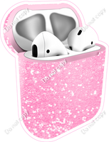 Baby Pink Sparkle - AirPods and Case