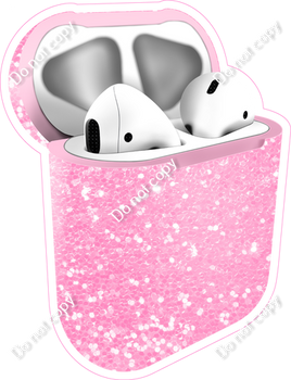 Baby Pink Sparkle - AirPods and Case