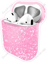 Baby Pink Sparkle - AirPods and Case