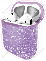 Lavender Sparkle - AirPods and Case