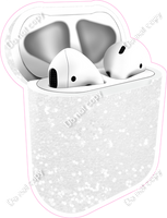 White Sparkle - AirPods and Case