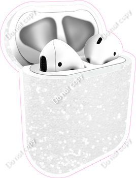 White Sparkle - AirPods and Case