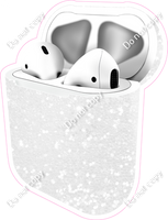 White Sparkle - AirPods and Case