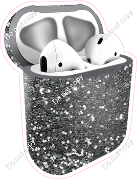 Silver Sparkle - AirPods and Case