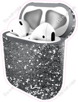 Silver Sparkle - AirPods and Case