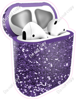 Purple Sparkle - AirPods and Case