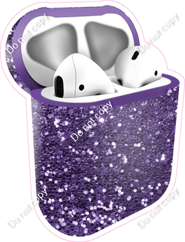 Purple Sparkle - AirPods and Case