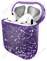 Purple Sparkle - AirPods and Case