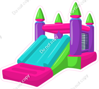 Bounce House - Inflatable - Girl Colors 1