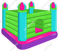 Bounce House - Inflatable - Girl Colors 2