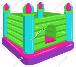 Bounce House - Inflatable - Girl Colors 2